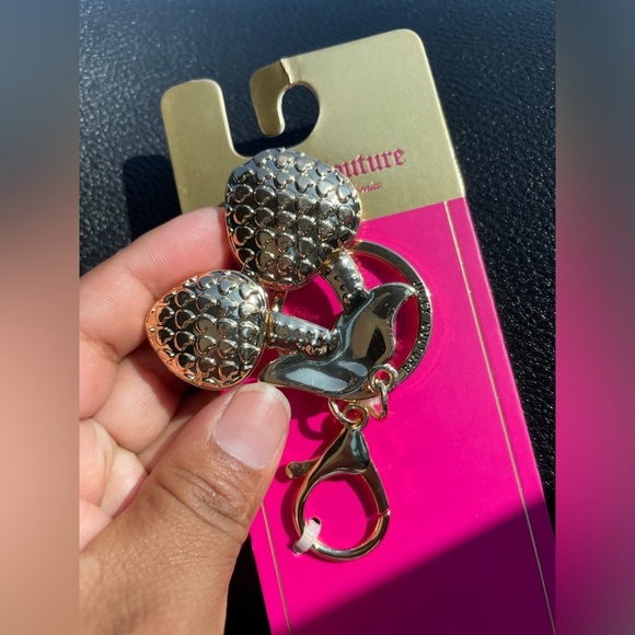 Juicy Couture Keychain,Juicy Couture Red Cherry Keychain,Juicy Couture Cherry. - Picture 6 of 9